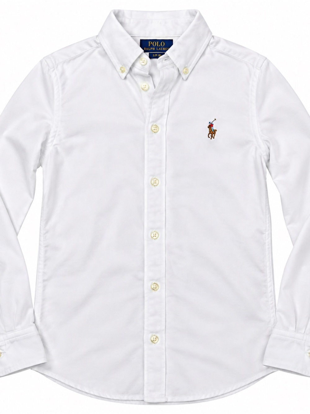 Ralph Lauren White women Button-Down Oxford Shirt with Polo Logo